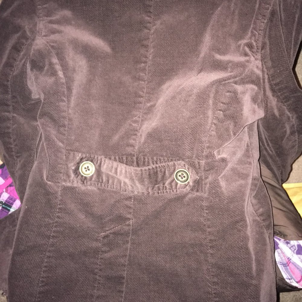 Mossimo Brown Double-Breasted Button Down Coat - image 4